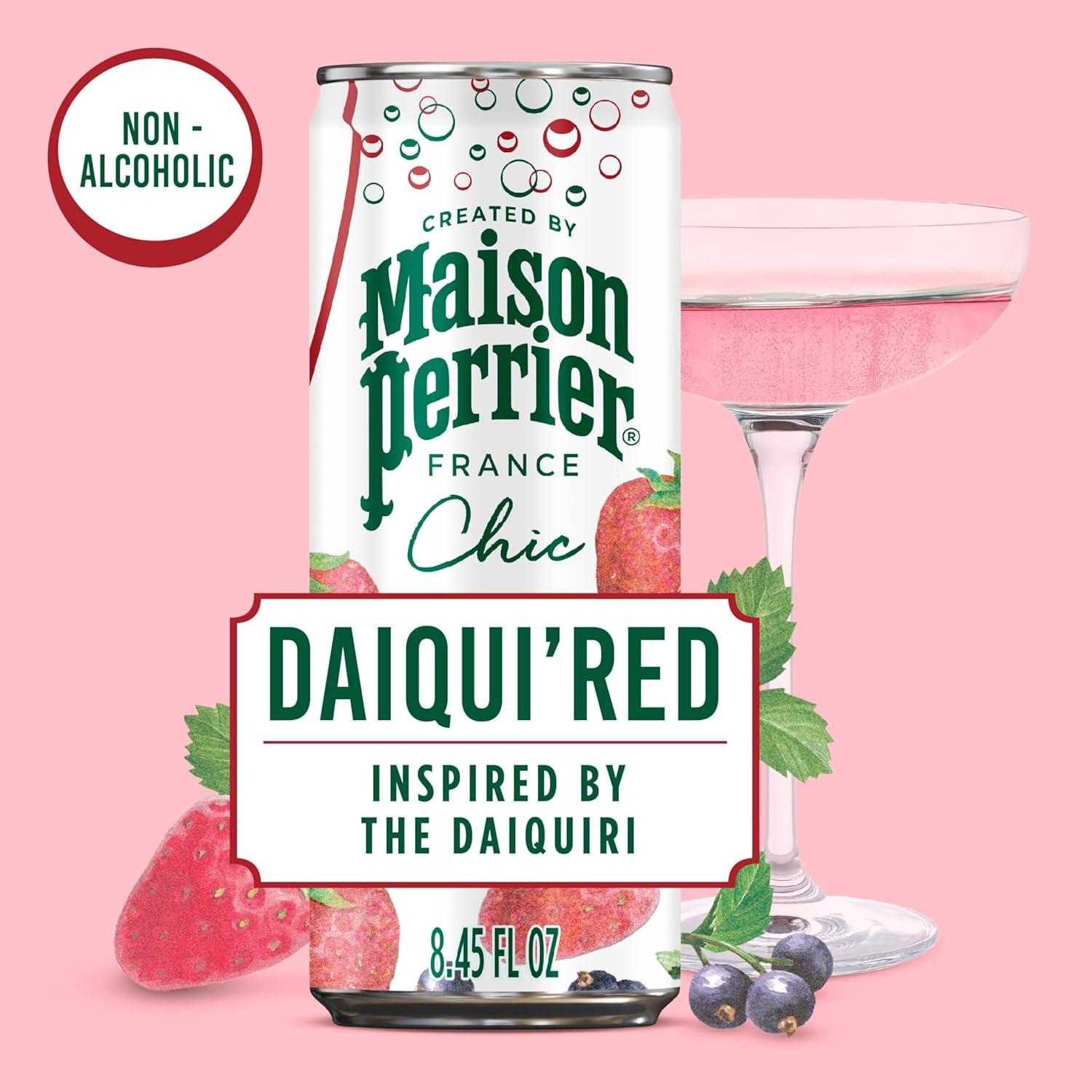 image:imageMaison Perrier Chic Citrus Fizz Lemon Flavored Sparkling Beverage Low Calorie Mocktail 24PackDaiquiRed