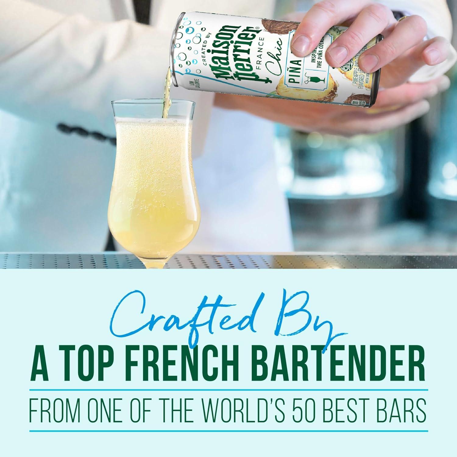 image:imageMaison Perrier Chic Citrus Fizz Lemon Flavored Sparkling Beverage Low Calorie Mocktail 24PackPina Fizz