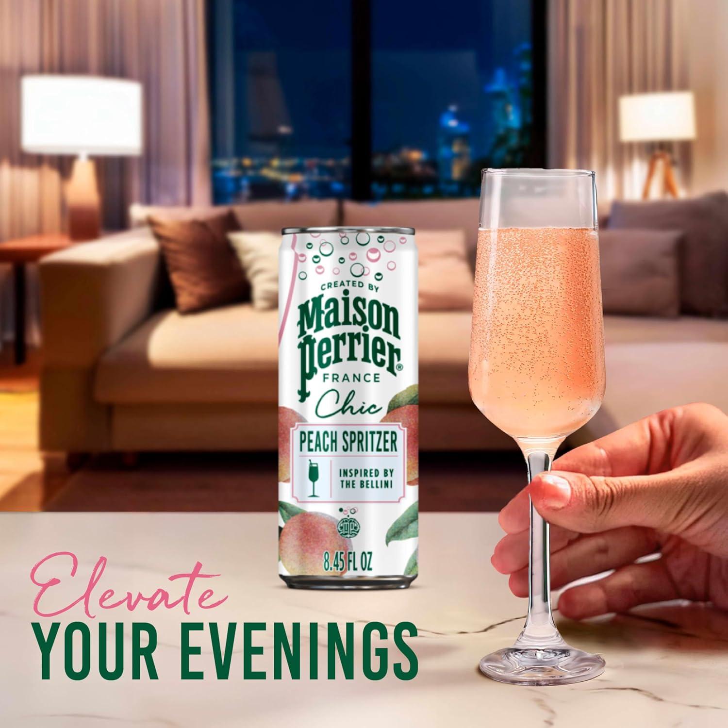 image:imageMaison Perrier Chic Citrus Fizz Lemon Flavored Sparkling Beverage Low Calorie Mocktail 24PackVariety Pack