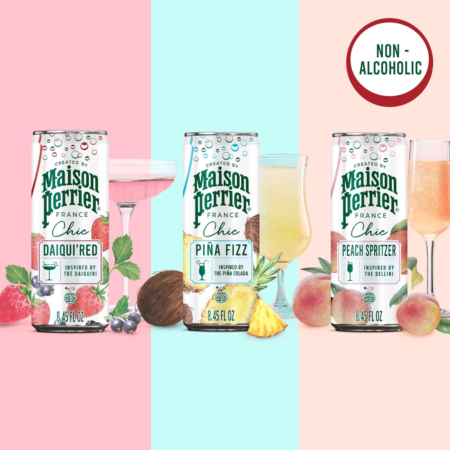 image:imageMaison Perrier Chic Citrus Fizz Lemon Flavored Sparkling Beverage Low Calorie Mocktail 24PackVariety Pack