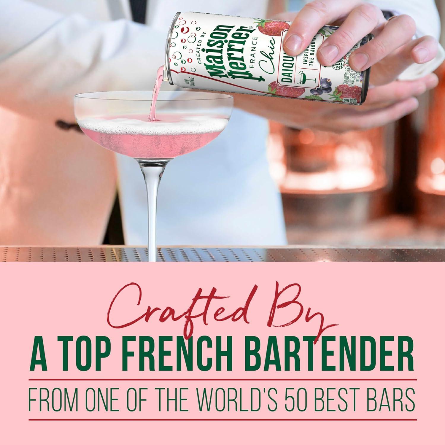 image:imageMaison Perrier Chic Citrus Fizz Lemon Flavored Sparkling Beverage Low Calorie Mocktail 24PackVariety Pack