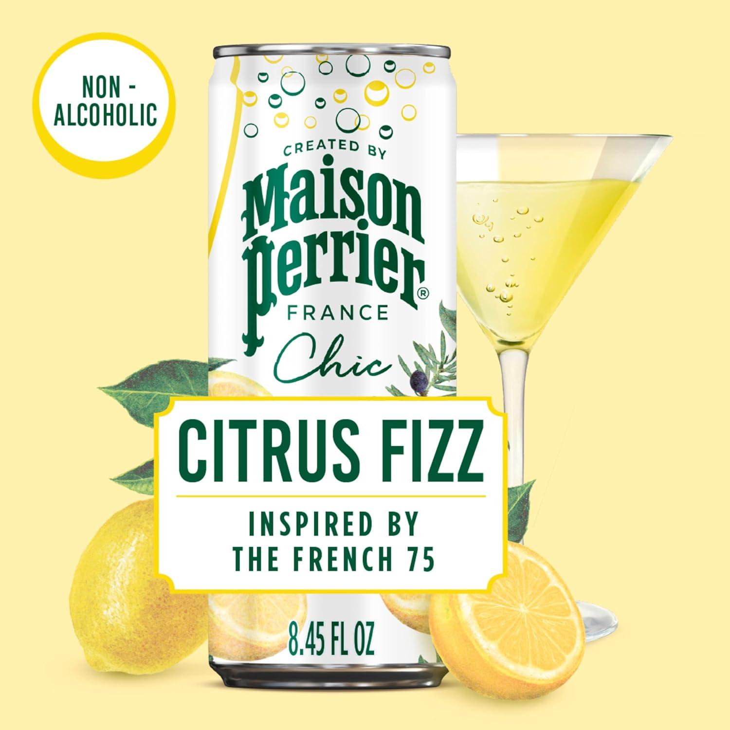 image:imageMaison Perrier Chic Pina Fizz Pineapple and Coconut Flavored Sparkling Beverage Low Calorie Mocktail 24PackCitrus