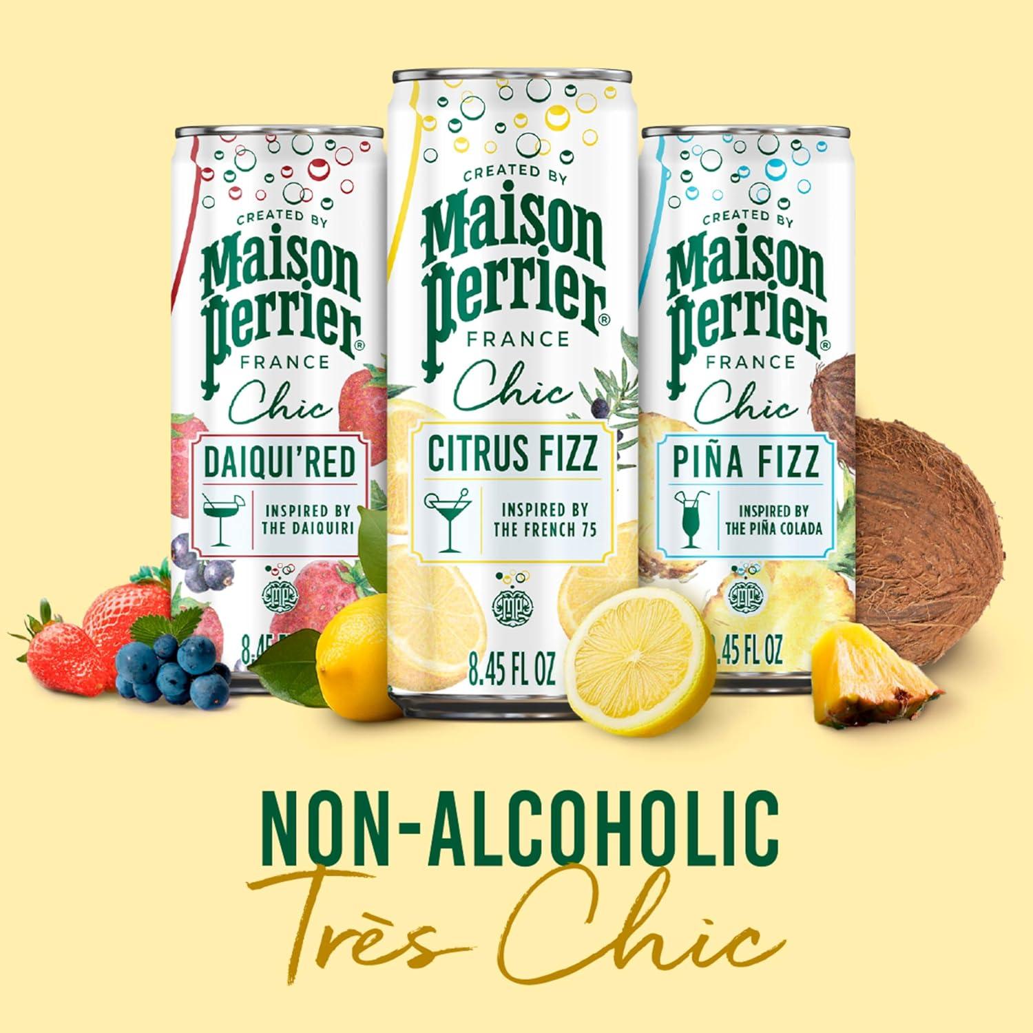 image:imageMaison Perrier Chic Pina Fizz Pineapple and Coconut Flavored Sparkling Beverage Low Calorie Mocktail 24PackCitrus