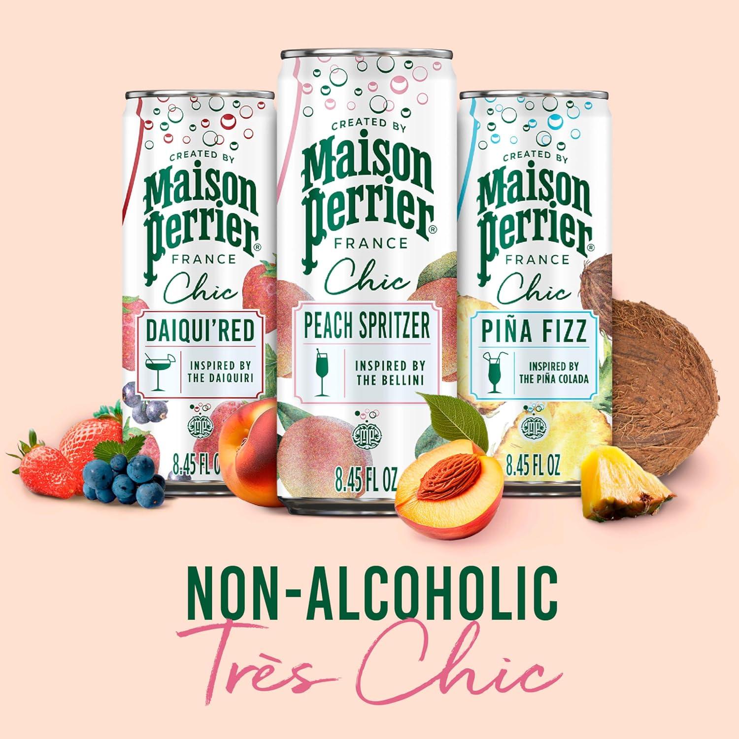 image:imageMaison Perrier Chic Pina Fizz Pineapple and Coconut Flavored Sparkling Beverage Low Calorie Mocktail 24PackPeach Spritzer