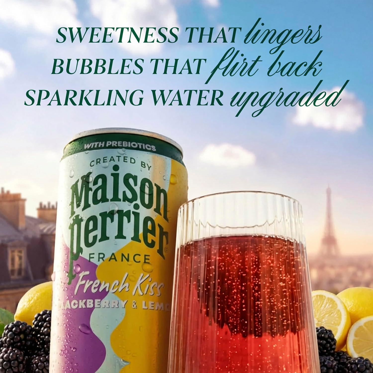 image:imageMaison Perrier French Kiss Sweetened Sparkling Juice Beverage Raspberry amp Lime Flavors With Real Fruit Juices 24PkBLACKBERRY LEMON