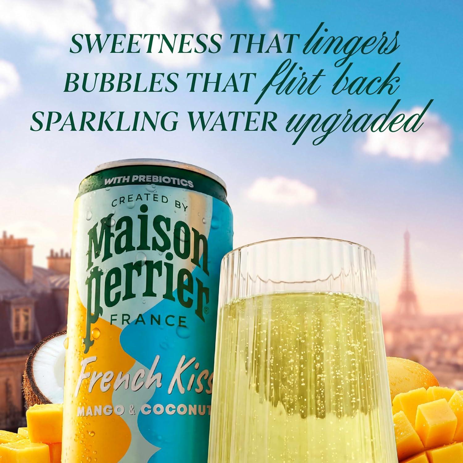 image:imageMaison Perrier French Kiss Sweetened Sparkling Juice Beverage Raspberry amp Lime Flavors With Real Fruit Juices 24PkMANGO COCONUT
