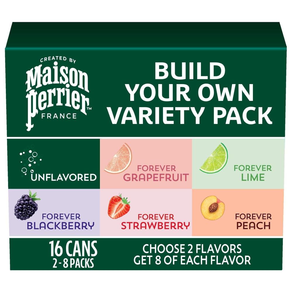 image:imageMaison Perrier Build Your Own Variety Pack Sparkling Water 1115 Fl Oz Cans 16PackVariety Pack