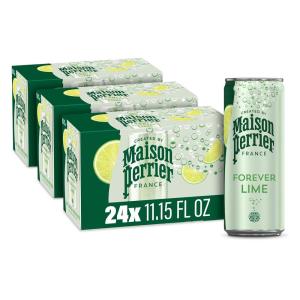 Maison Perrier Build Your Own Variety Pack, Sparkling Water, 11.15 Fl Oz Cans, 16-Pack(Lime)