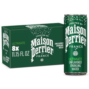 Maison Perrier Ultimate Sparkling Water, 11.15 Fl Oz Cans, 8 Count 89.2 fl oz(Sparkling Water)