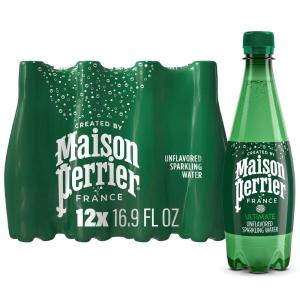 Maison Perrier Ultimate Sparkling Water, 16.9 Fl Oz Plastic Water Bottles, 6 Count 101.406 fl oz(Unflavored)